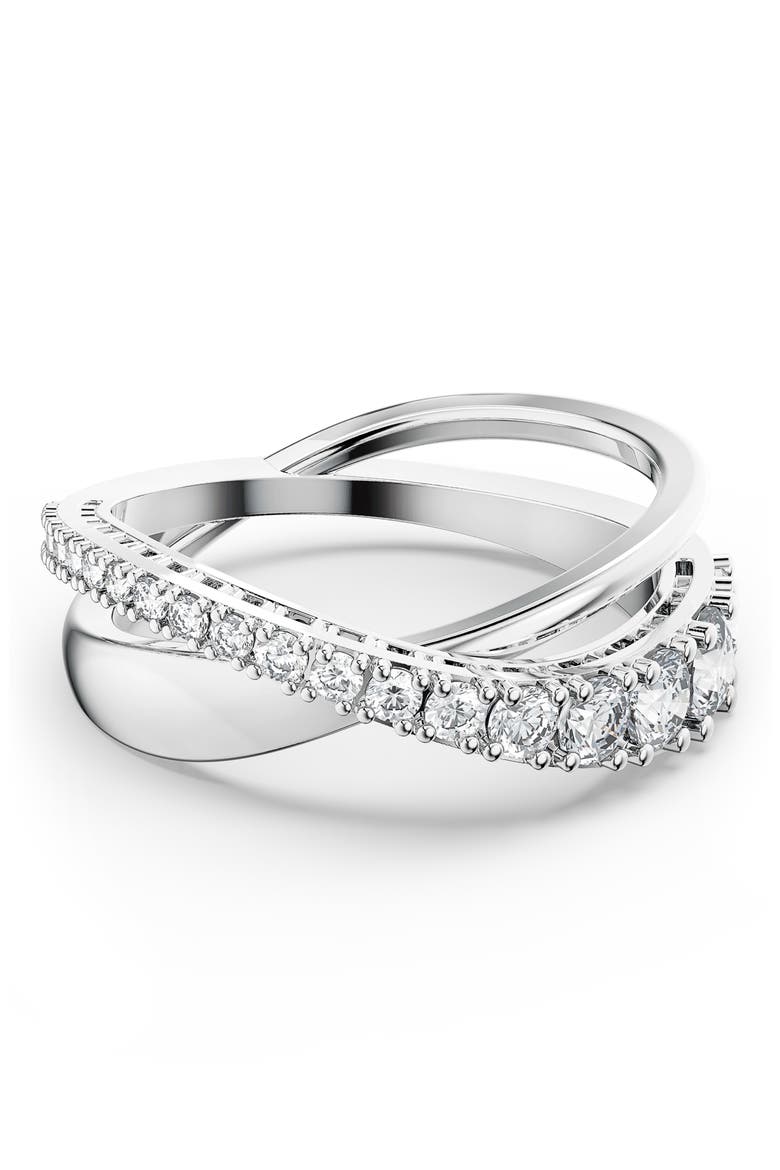 Hyperbola Cubic Zirconia Ring, Alternate, color, WHITE