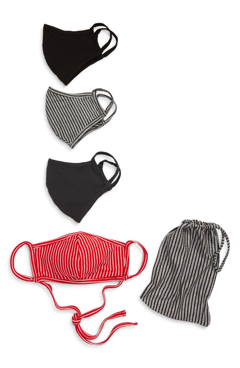 Nordstrom Assorted 4-Pack Adult Face Masks, Main, color,