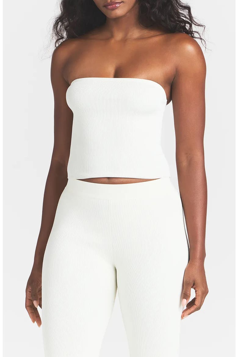 Refined Knit Tube Top, Main, color, EGRET