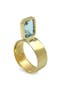 selected 14K Yellow Gold/ Aquamarine