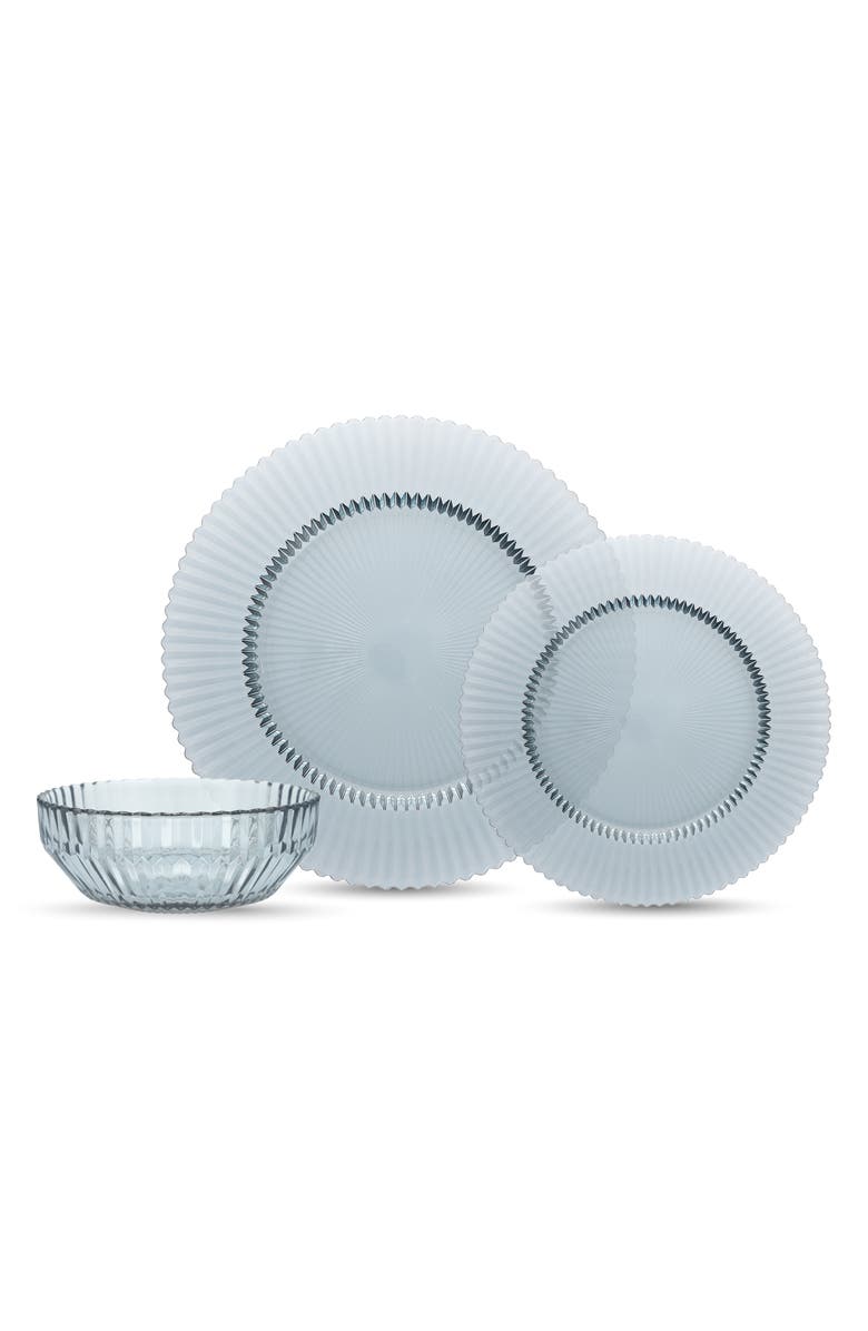 Fortessa Archie 12-Piece Glass Dinnerware Set, Main, color, Dusk