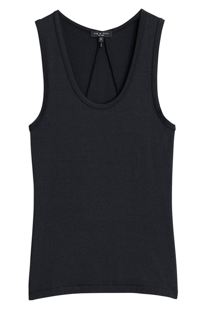 Luca Tank Top, Alternate, color, BLACK