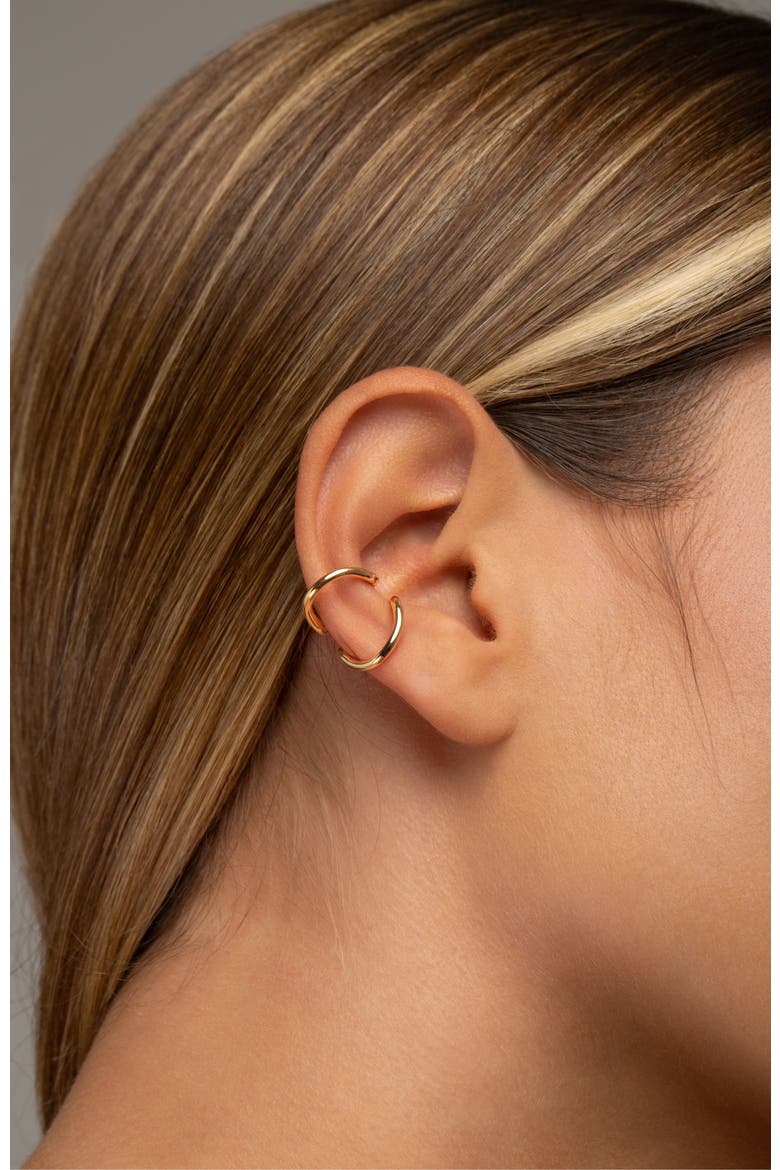 Nora ear cuff, Alternate, color, GOLD PLATE