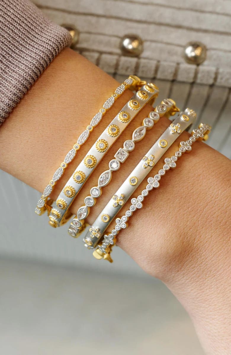 FREIDA ROTHMAN Signature Mixed Shape Bangle, Alternate, color, 