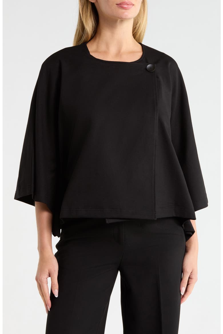 Oversize Capelet, Main, color, BLACK