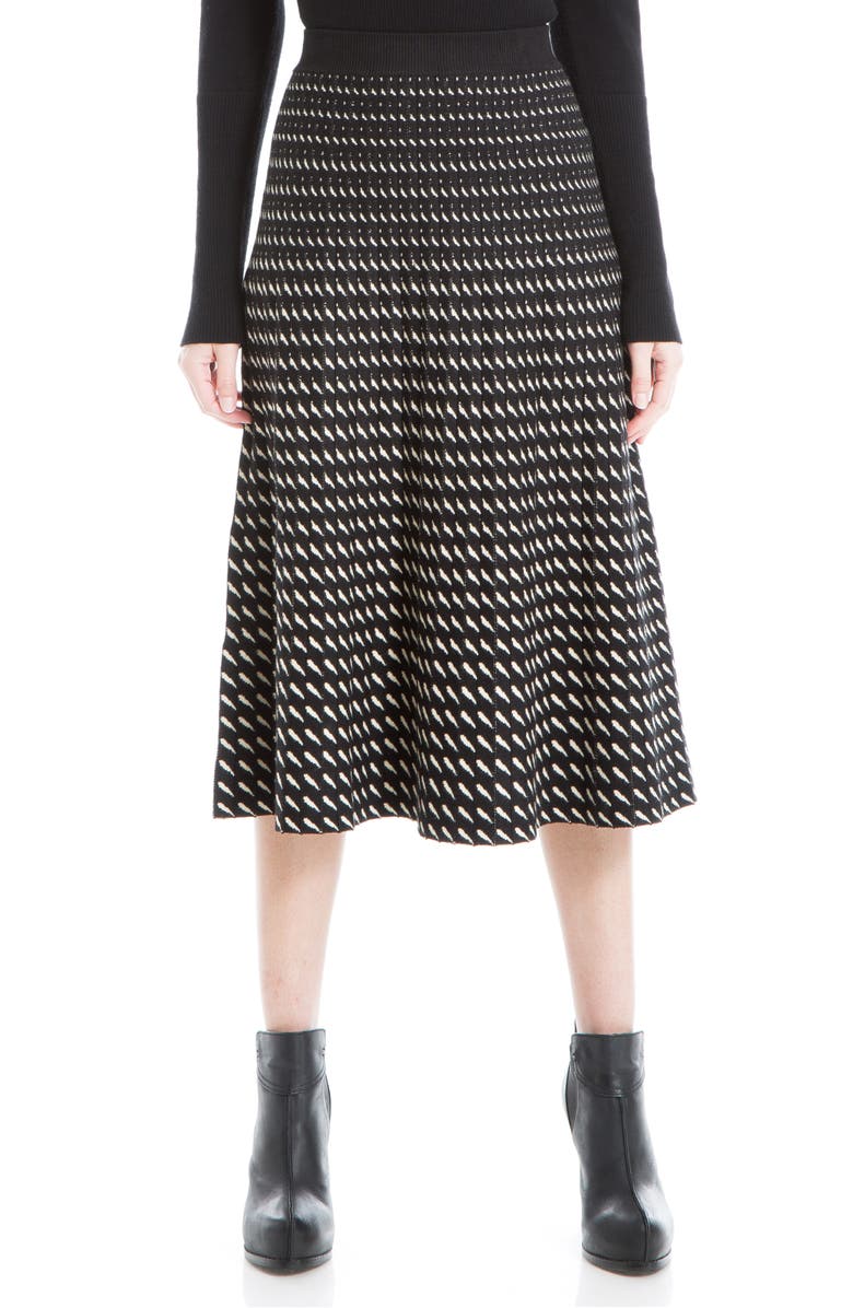 MAX STUDIO Patterned Sweater Midi Skirt, Main, color, 