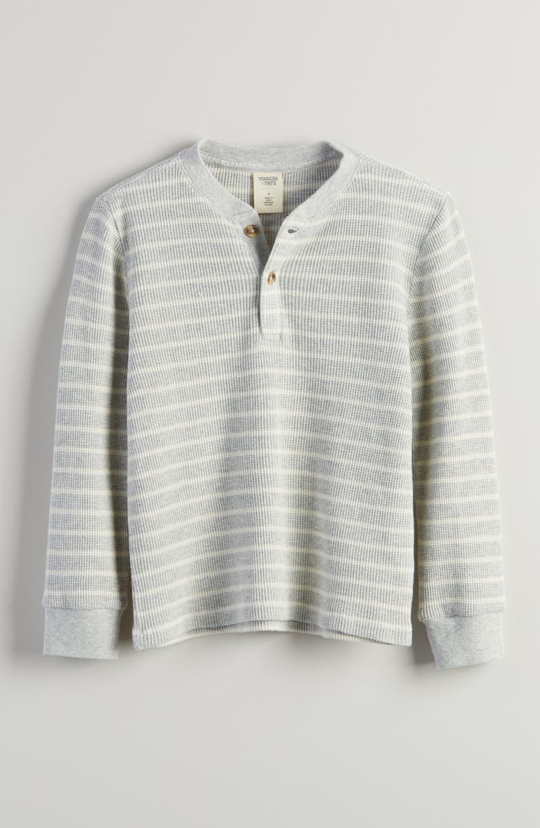 Tucker + Tate Kids' Waffle Stitch Top, Main, color, Grey Light Heather Pan Stripe