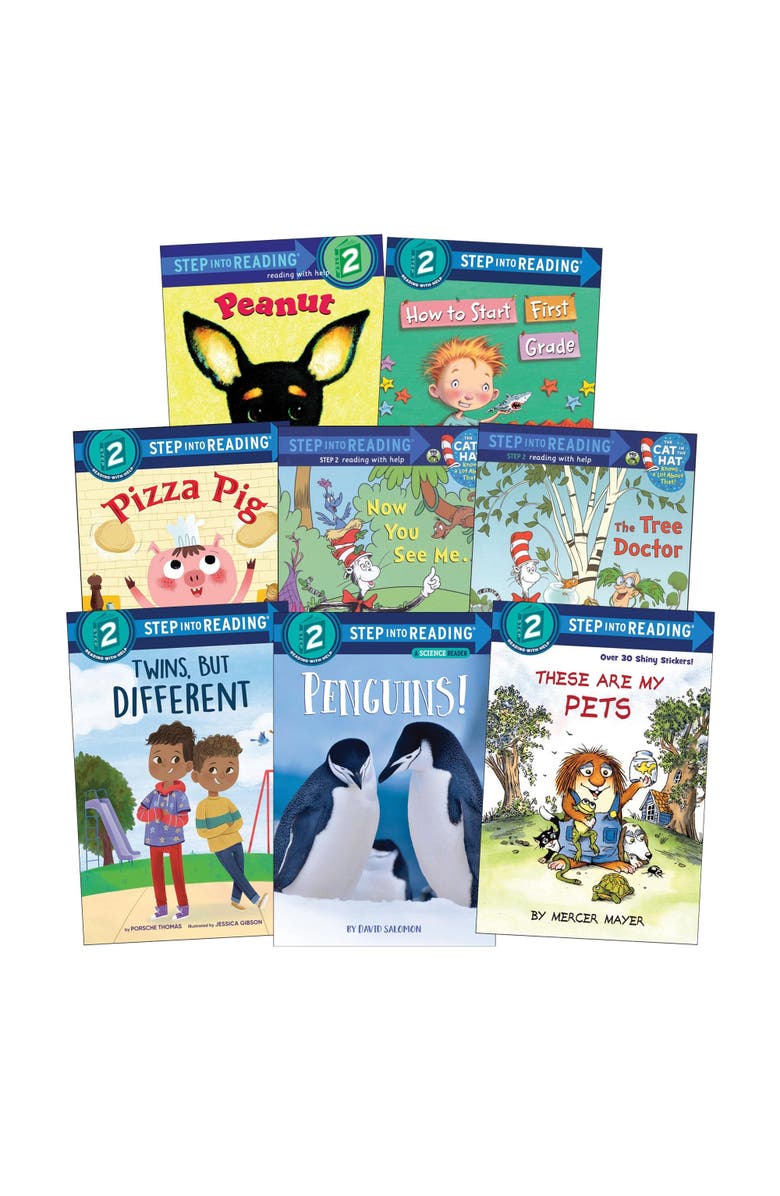 Kaplan Early Learning Company Step Into Reading Book Set - Level 2 - Set of 8, Main, color, Multicolored
