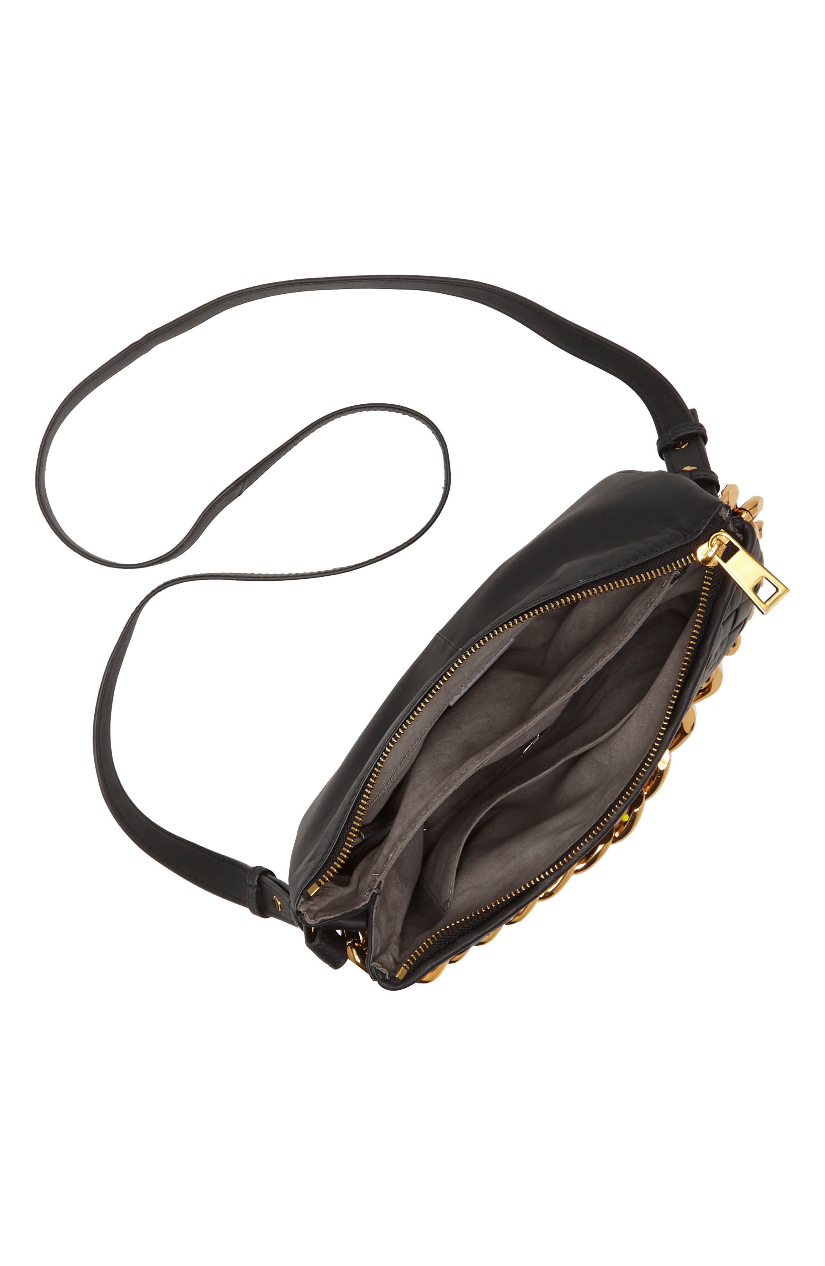 Vince Camuto Adyna Leather Shoulder Bag, Alternate, color, 