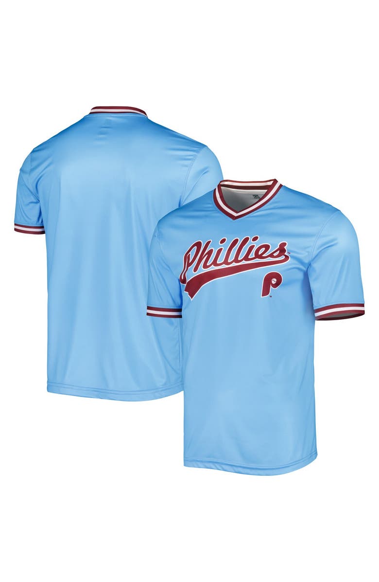 STITCHES Men's Stitches Light Blue Philadelphia Phillies Cooperstown Collection Team Jersey, Alternate, color, 