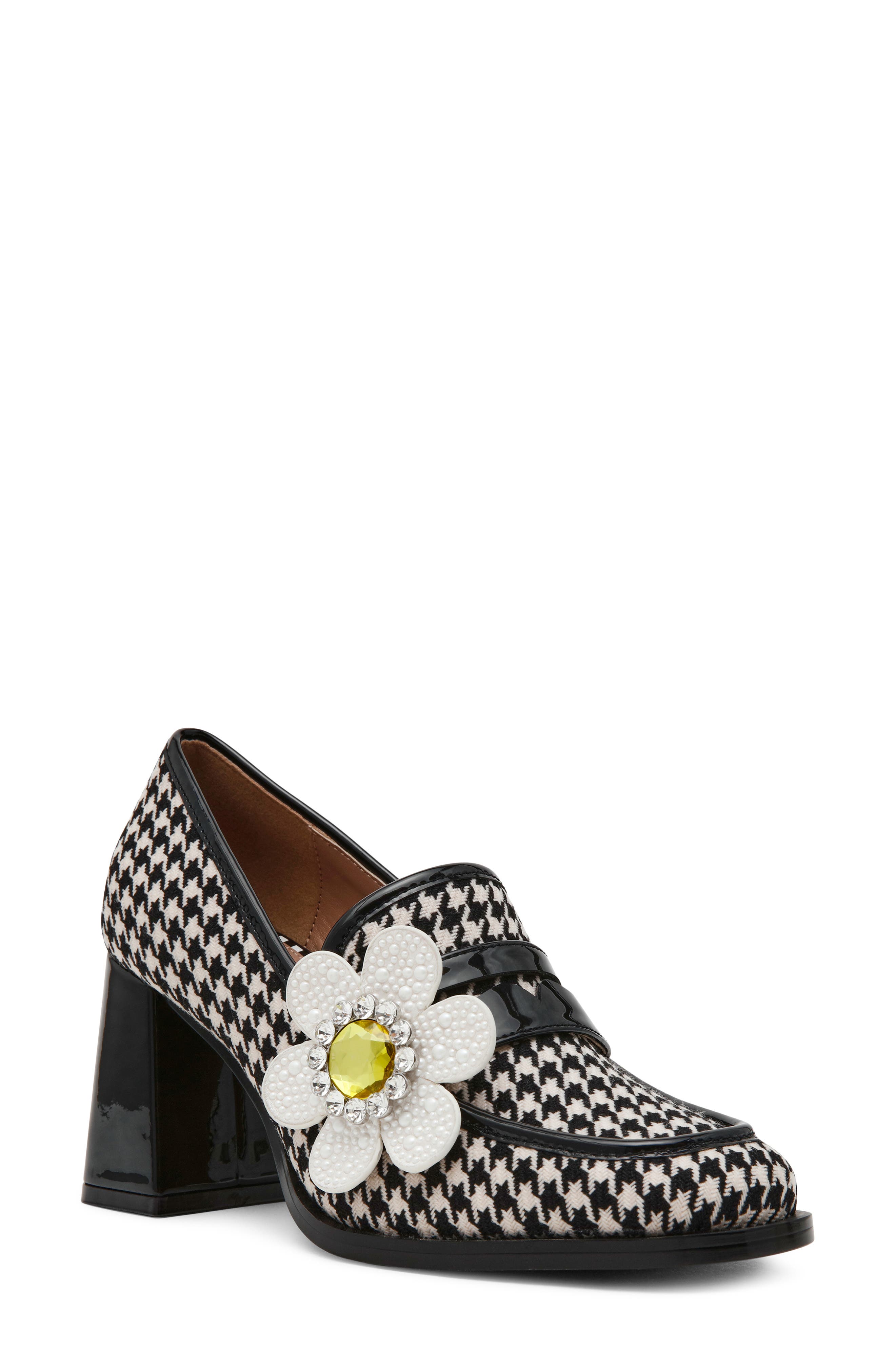 Casandra Loafer Pump, Main, color, BLACK/ WHITE MULTI