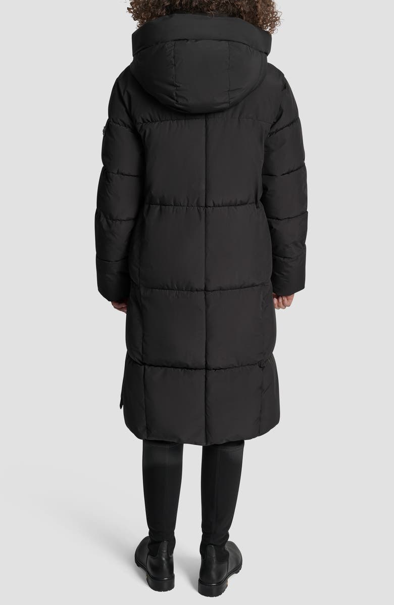 Box Quilted Longline Puffer Coat