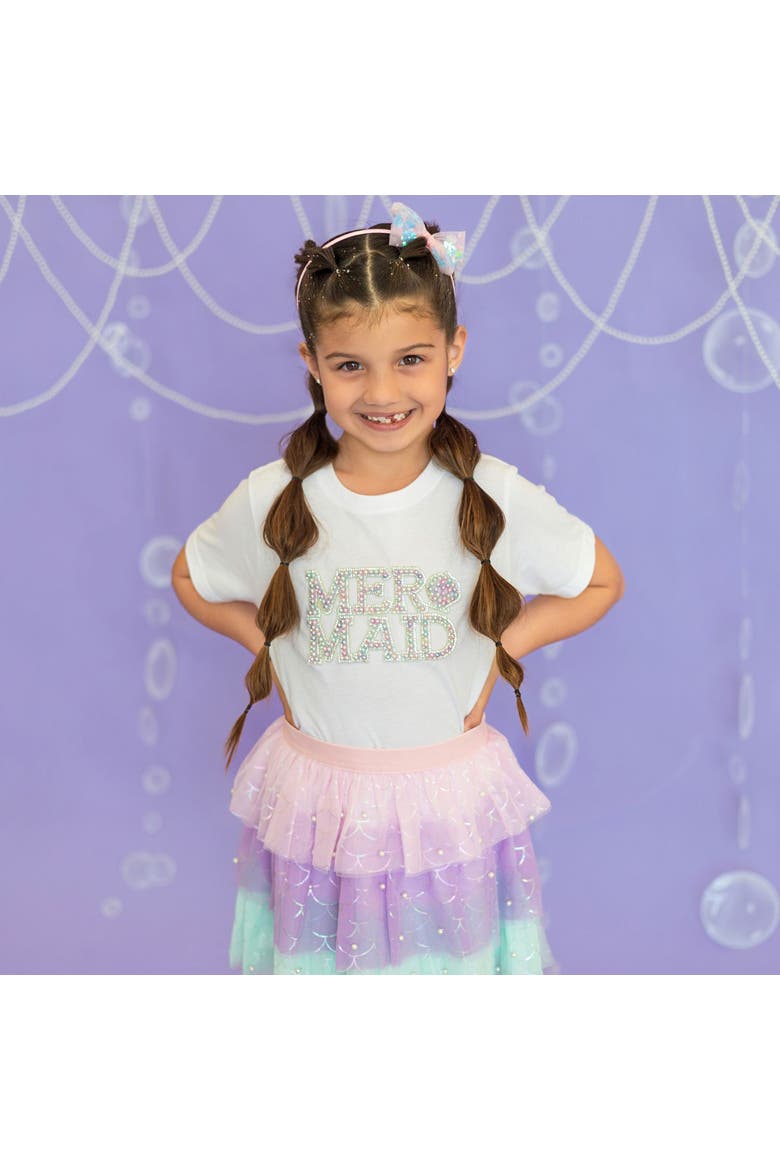 Mermaid Sequin Bow Headband, Alternate, color, Pink