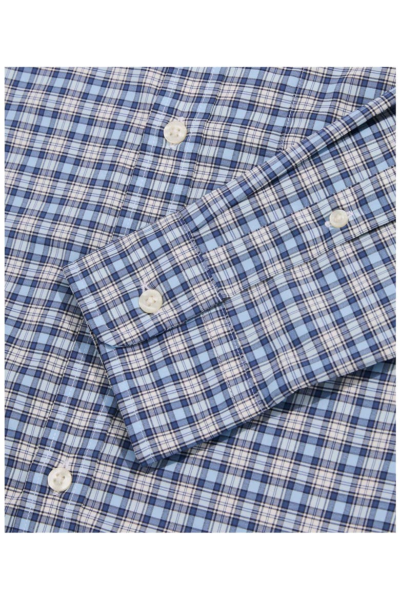 Classic Fit On-the-Go Performance Plaid Button-Down Shirt, Alternate, color, JAKE BLUE PLD