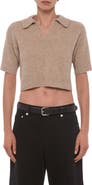 Helmut Lang Wool Crop Polo