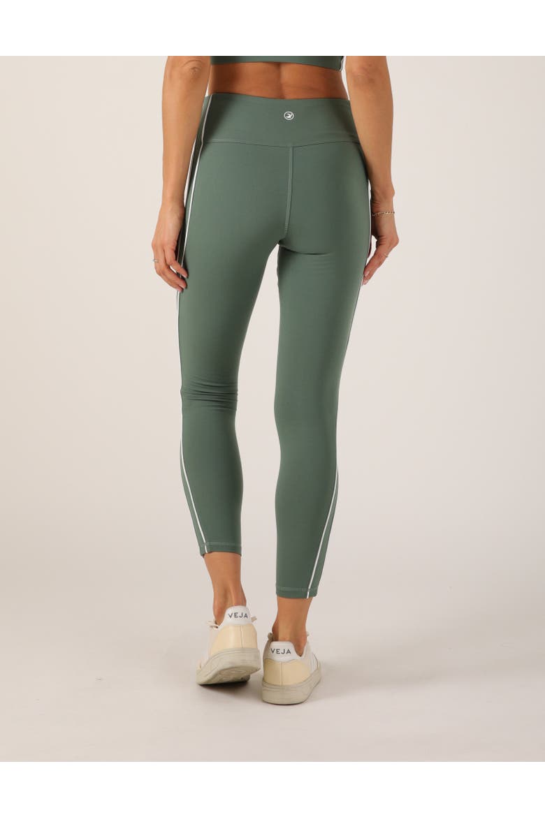 Power Stride Legging, Alternate, color, Smoky Basil/White