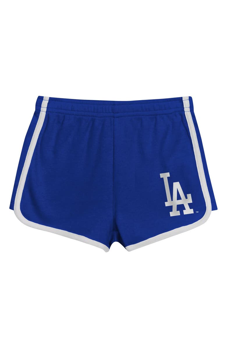 Outerstuff Girls Preschool Royal Los Angeles Dodgers Double Run T-Shirt & Shorts Set, Alternate, color, 