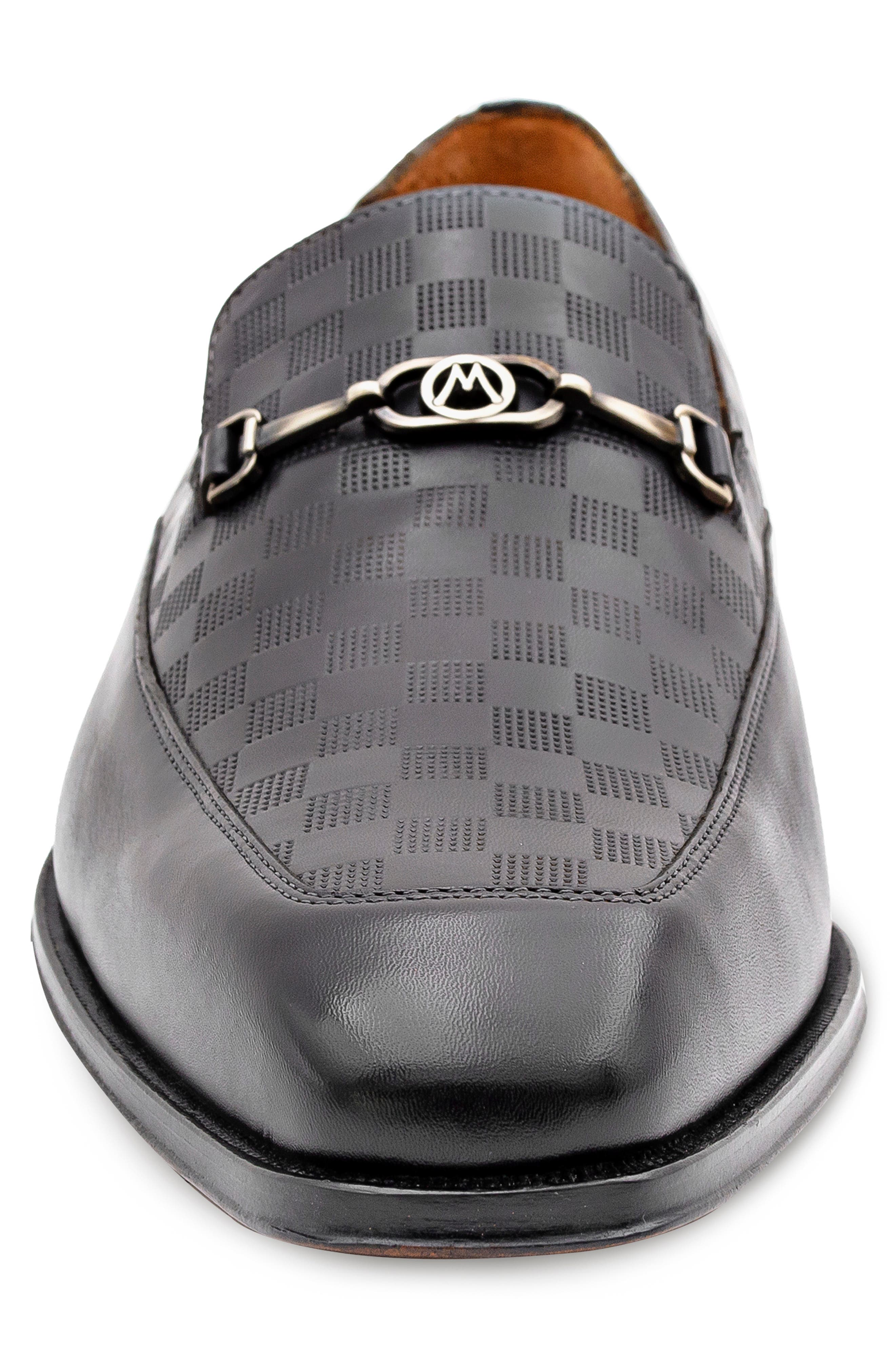 Mezlan Patina Bit Loafer, Alternate, color, Black