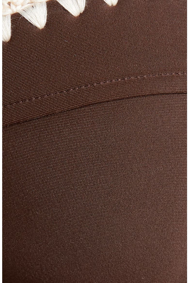 Emmeline Underwire Contrast Edge Bikini Top, Alternate, color, BEACH BROWN W/CREAM CROCHET