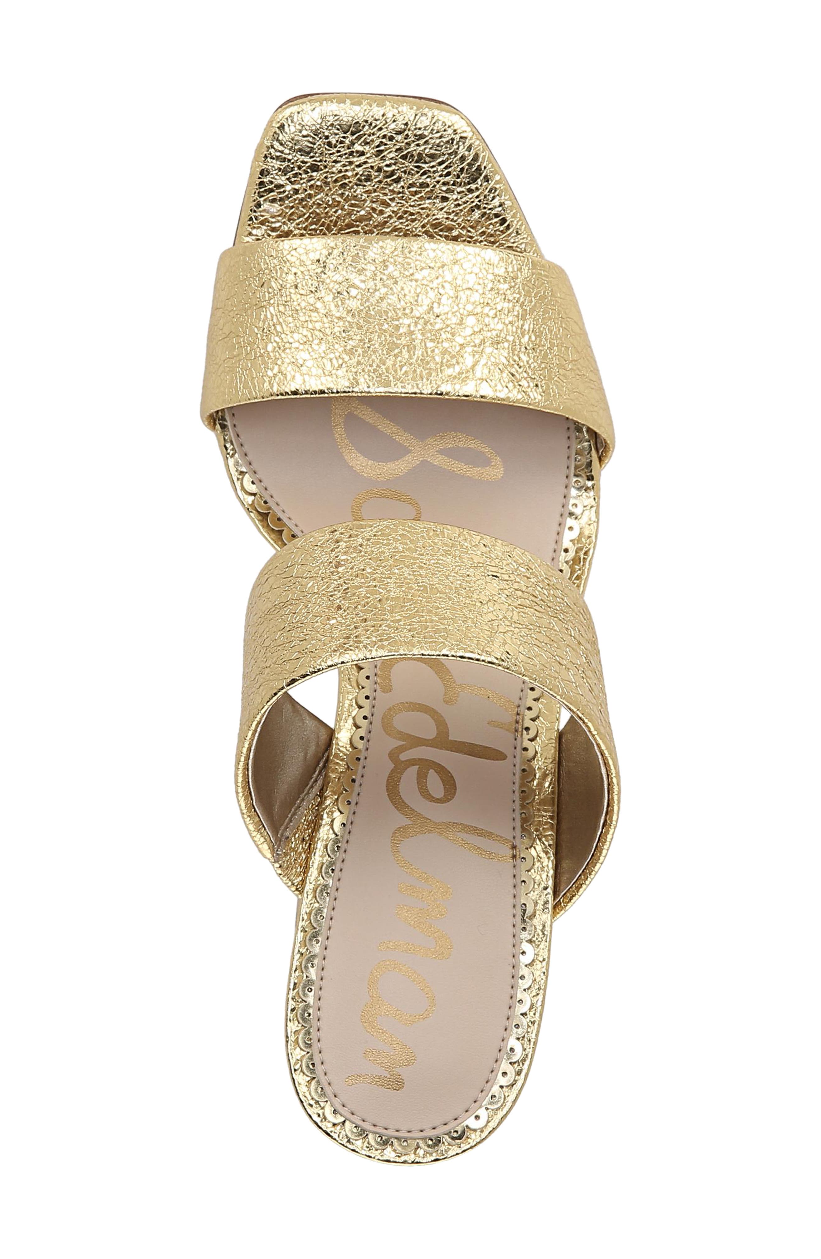 Delaney Sandal, Alternate, color, BRIGHT GOLD LEATHER