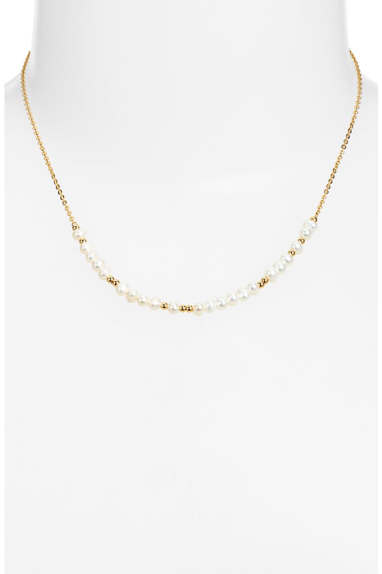 Demi Fine Freshwater Pearl Necklace, Alternate, color, 14K GOLD PLATED