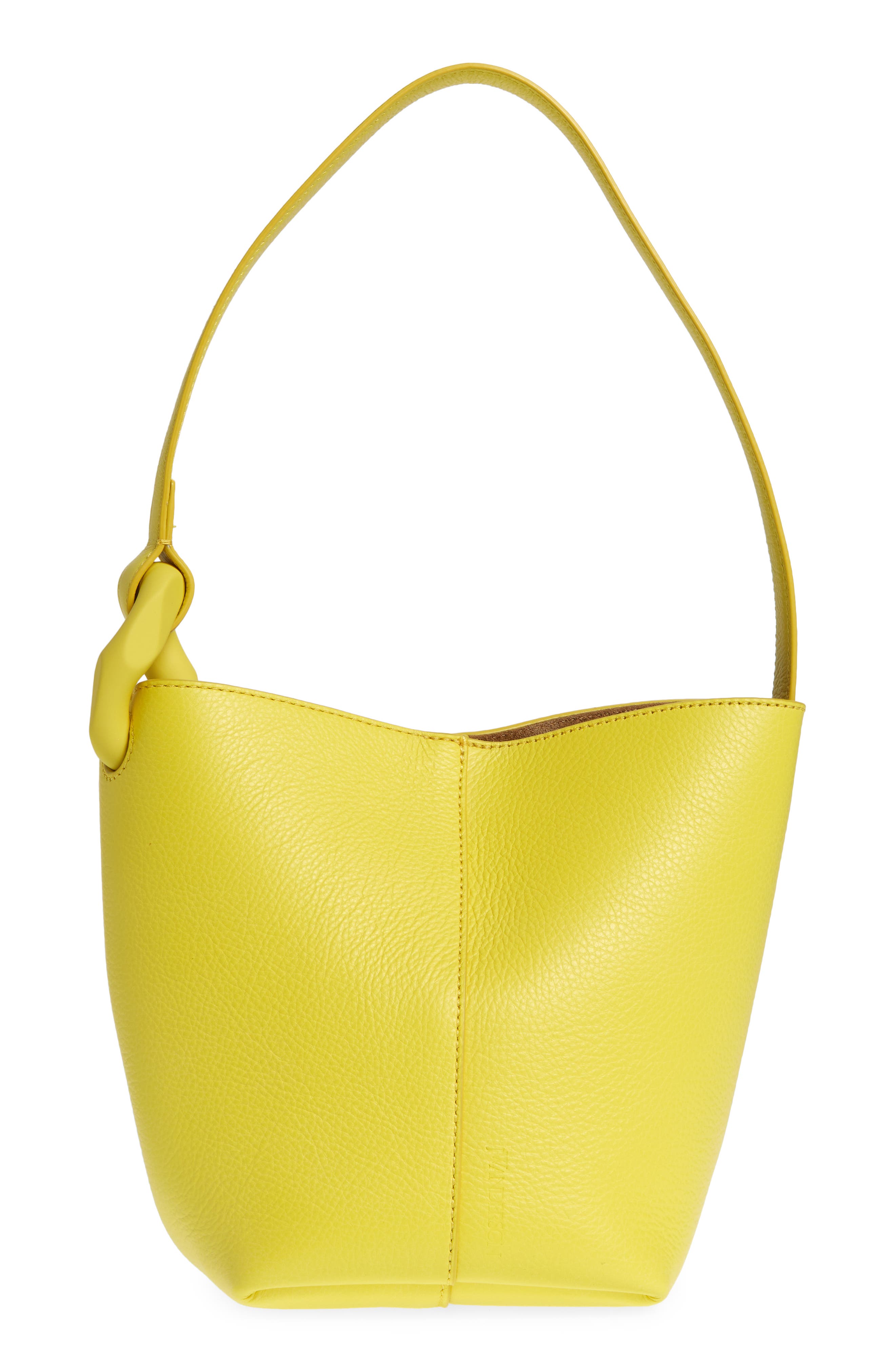 JW Anderson The JWA Corner Leather Bucket Bag, Main, color, 