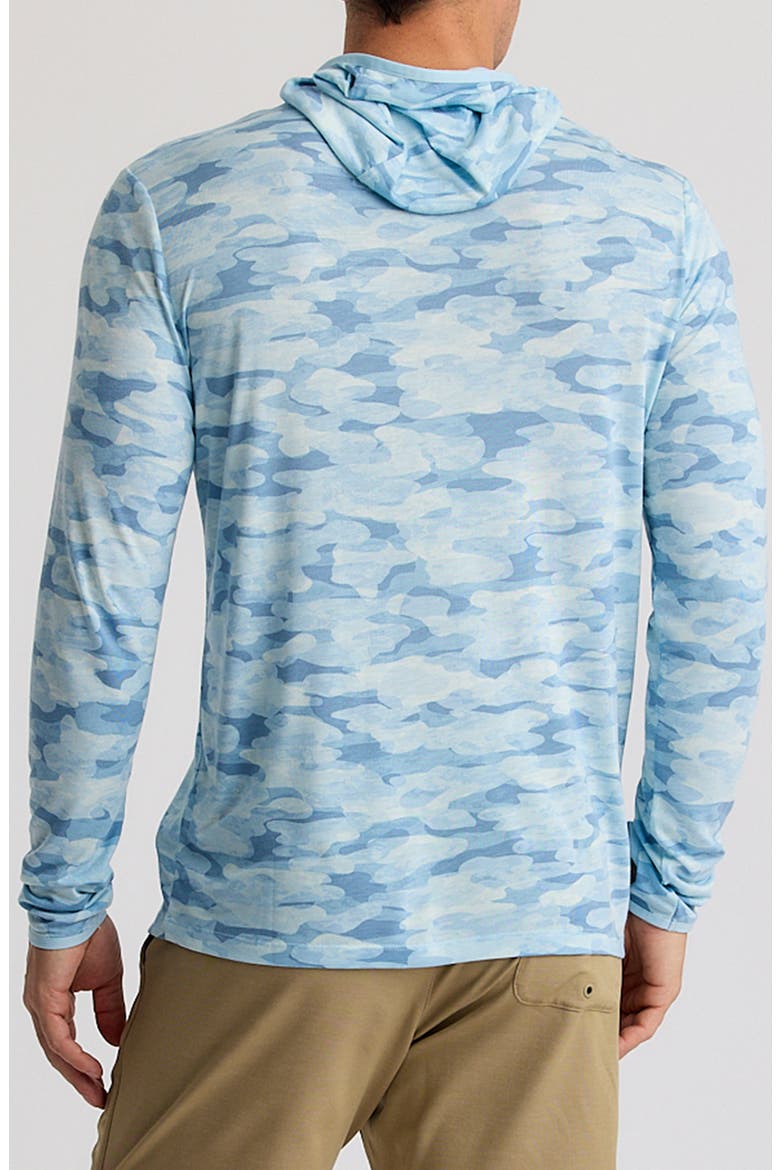 Camouflage Lightweight UPF 20+ Hoodie, Alternate, color, SEASMOKE CAMO SURF BLUE