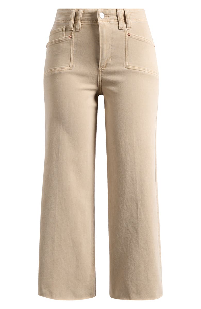 PAIGE Anessa High Waist Ankle Wide Leg Jeans, Alternate, color, Vintage Soft Sand