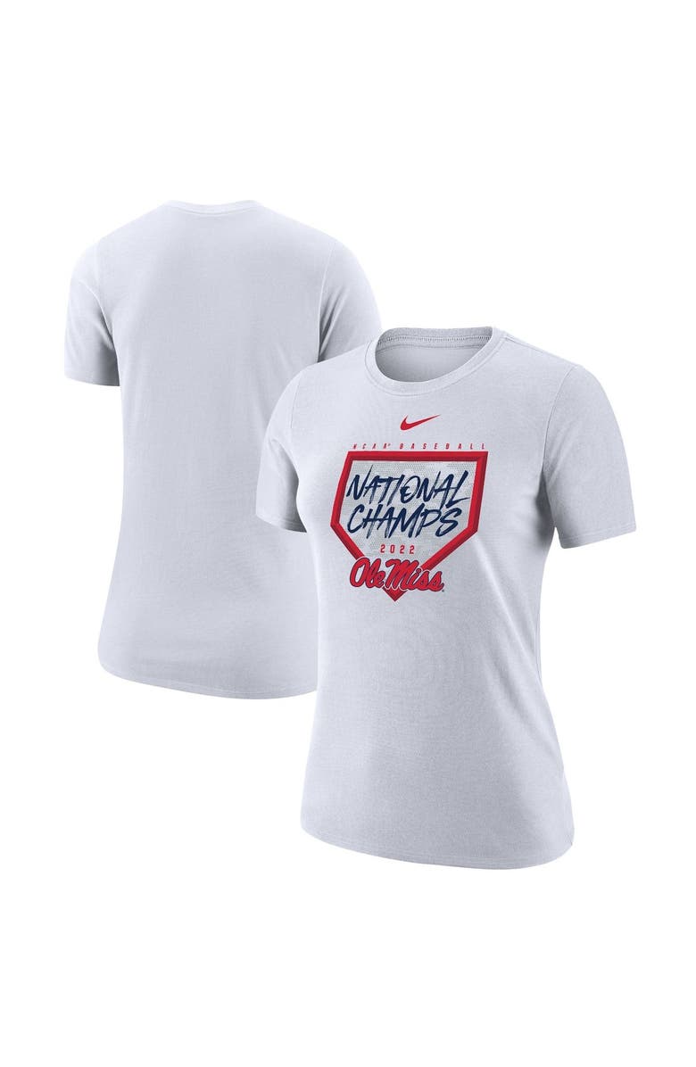 Nike Women's Nike White Ole Miss Rebels 2022 NCAA Men's Baseball College World Series Champions T-Shirt, Main, color, 