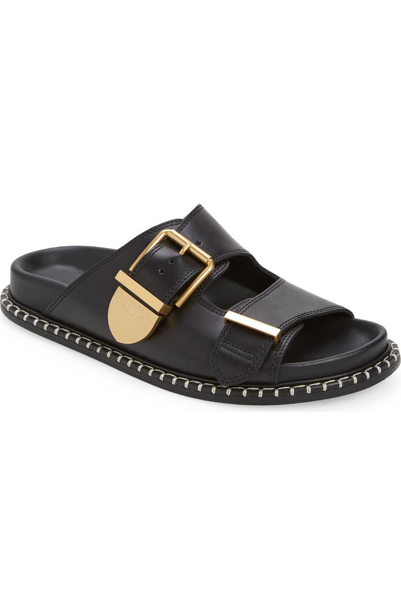 Chloé Rebecca Slide Sandal, Main, color, Black