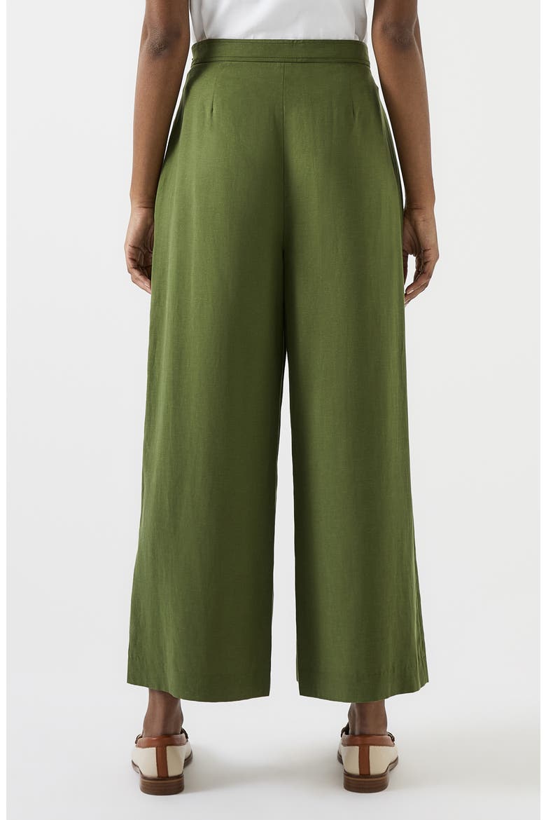 Frances Colette Pleated Wide Leg Pants, Alternate, color, GREEN