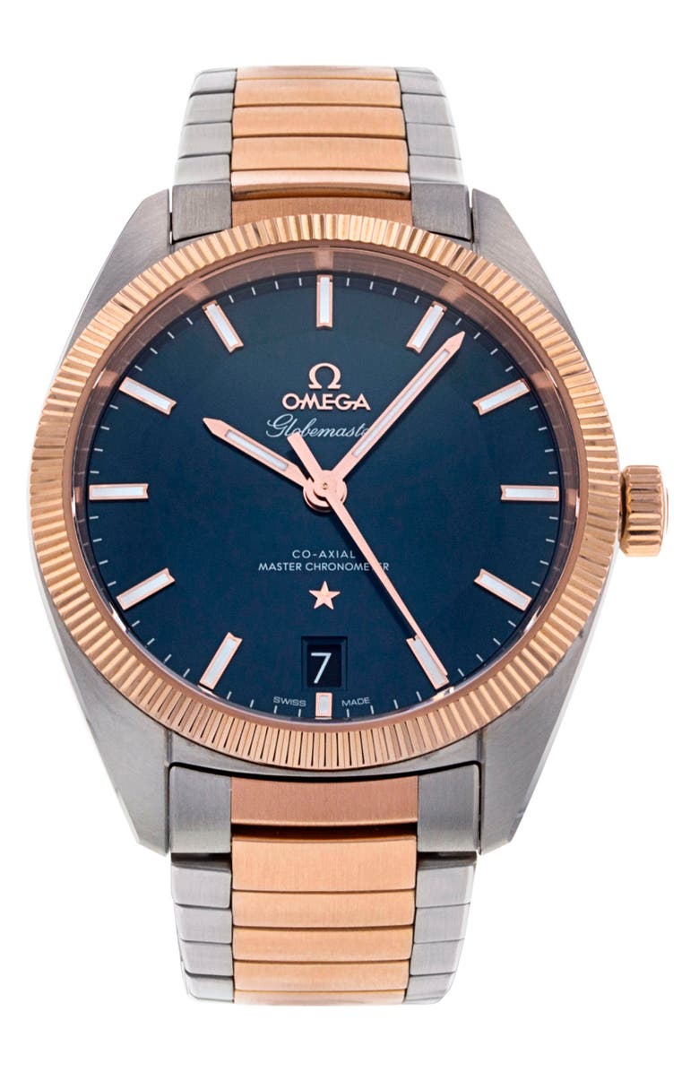 Watchfinder & Co. Omega Preowned Constellation Globemaster Bracelet Watch, 39mm, Main, color,