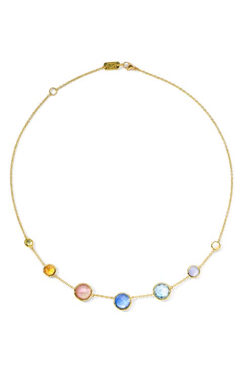 Lollipop 7-Stone Link Necklace