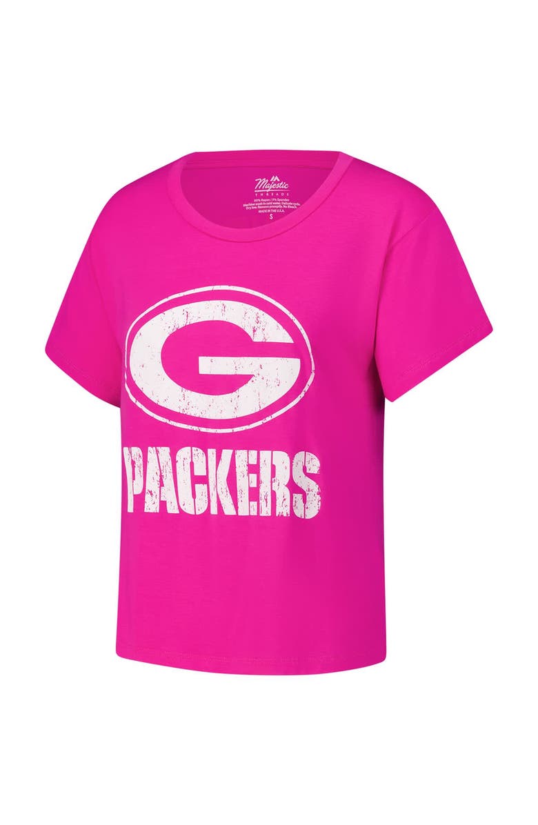 Majestic Threads Women's Majestic Threads Jordan Love Pink Green Bay Packers Name & Number T-Shirt, Alternate, color, Pink