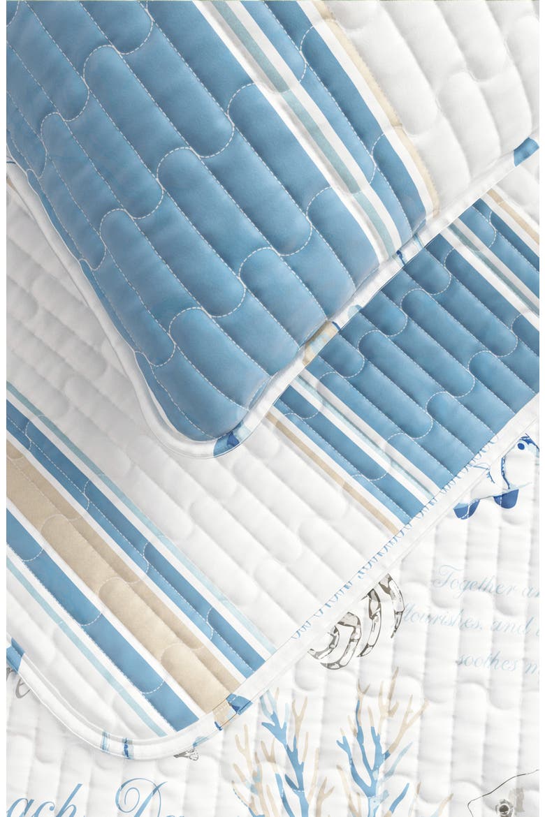 Striped Reversible Coastal Quilt Set, Alternate, color, FLAG STRIPE / OCEAN STORIES