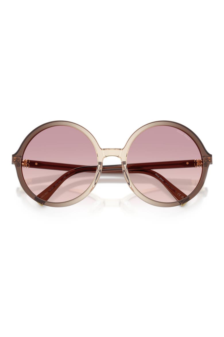 59mm Round Sunglasses, Alternate, color, BROWN GRADIENT/ BROWN/ VIOLET