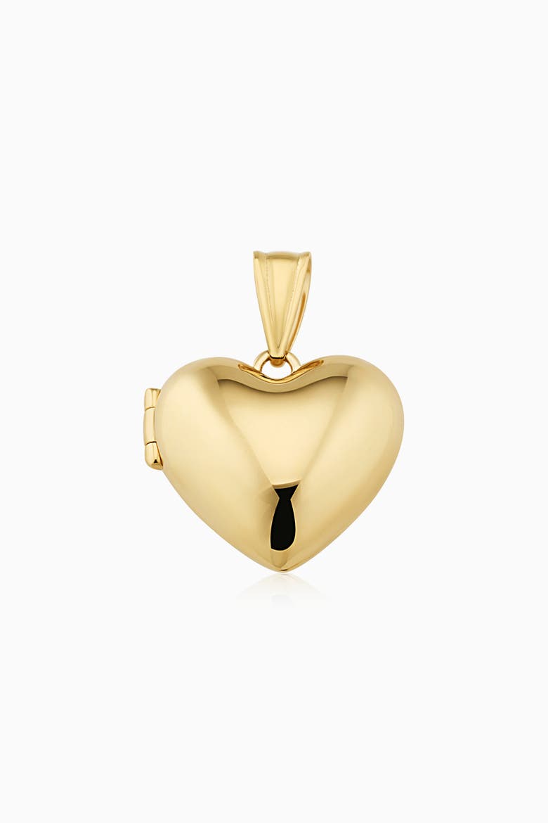 14K Yellow Gold Lock It Up Heart Locket, Main, color, Yellow Gold