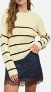 Blu Pepper Stripe Long Sleeve Sweater