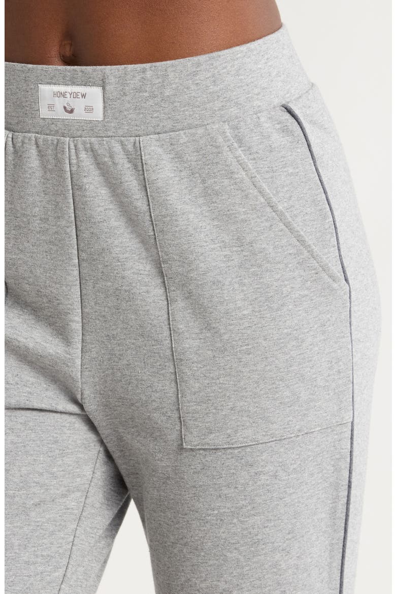 Short Sleeve T-Shirt & Joggers Lounge Set, Alternate, color, HEATHER GREY