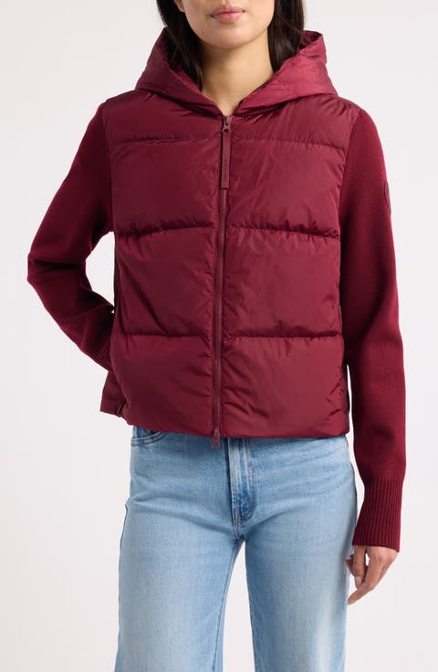 Hybridge Mixed Media 750 Fill Power Down Puffer Jacket