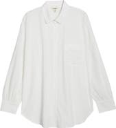 Seasalt Cornwall Sea Path Oversize Organic Cotton Poplin Button-Up Shirt