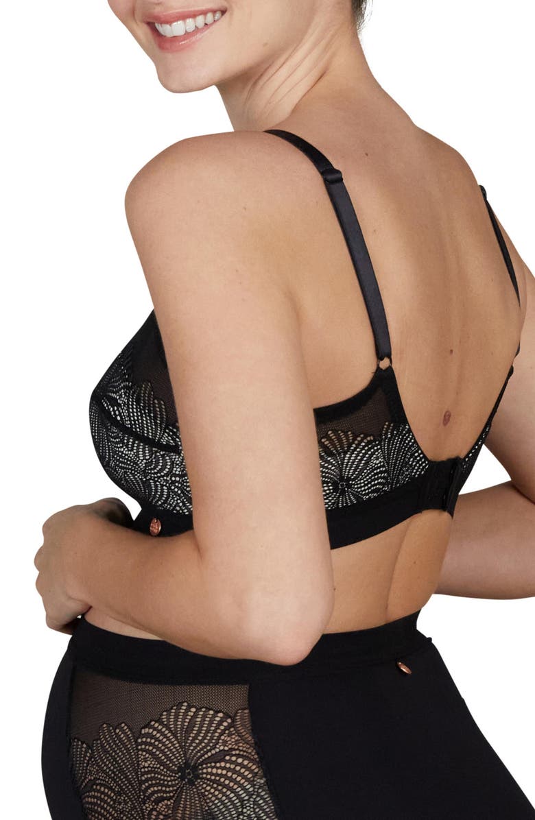 Cache Coeur Dahlia underwired maternity and nursing bra, Alternate, color, Black
