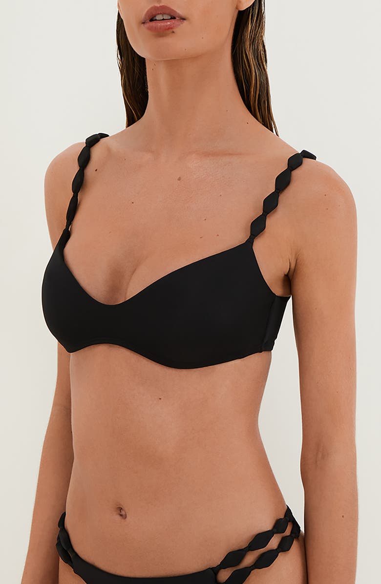 ViX Paula Hermanny Alexa Vivian Bikini Top, Main, color, Black