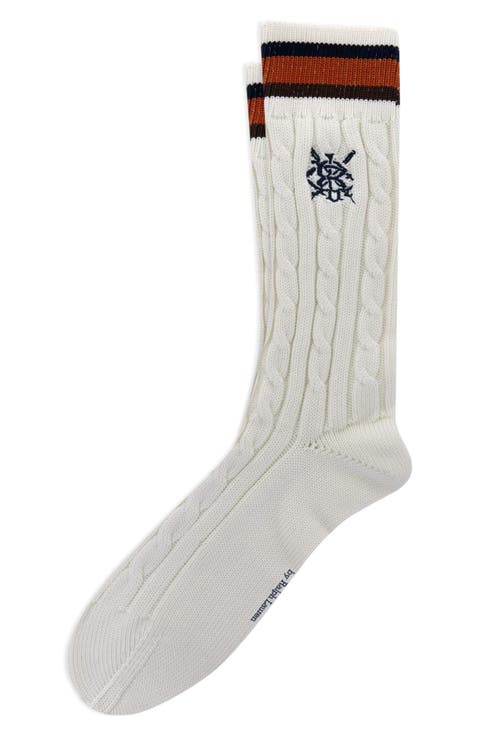 Cricket Cable Crew Socks