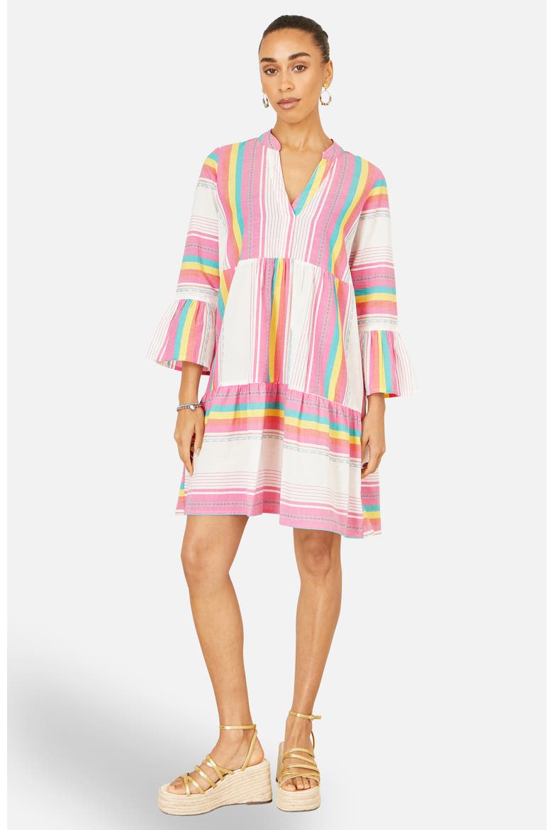 Cotton Tunic Dress, Alternate, color, Multi