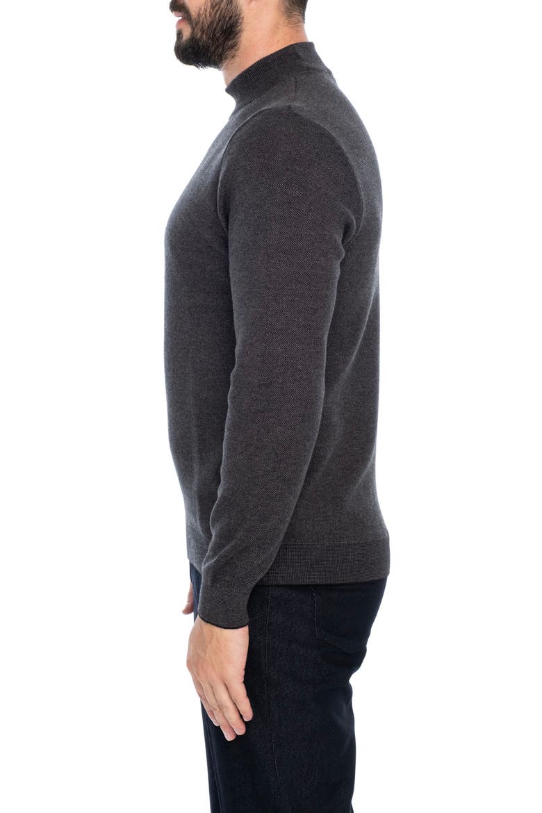 Atlantis Mock Neck Sweater, Alternate, color, DARK GREY