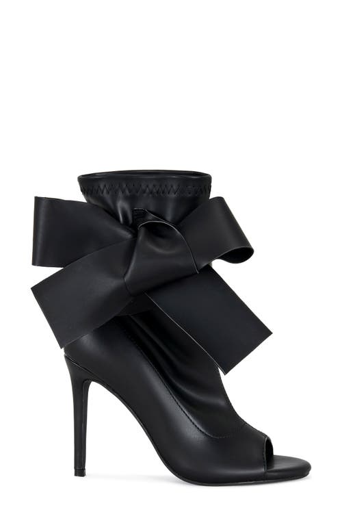 Azalea Wang Klarice Open Toe Bootie In Black
