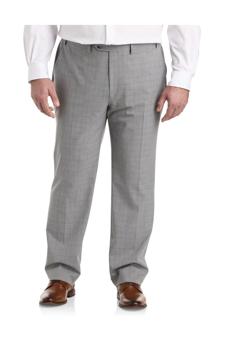 Michael Kors Plaid Suit Pants, Main, color, Grey