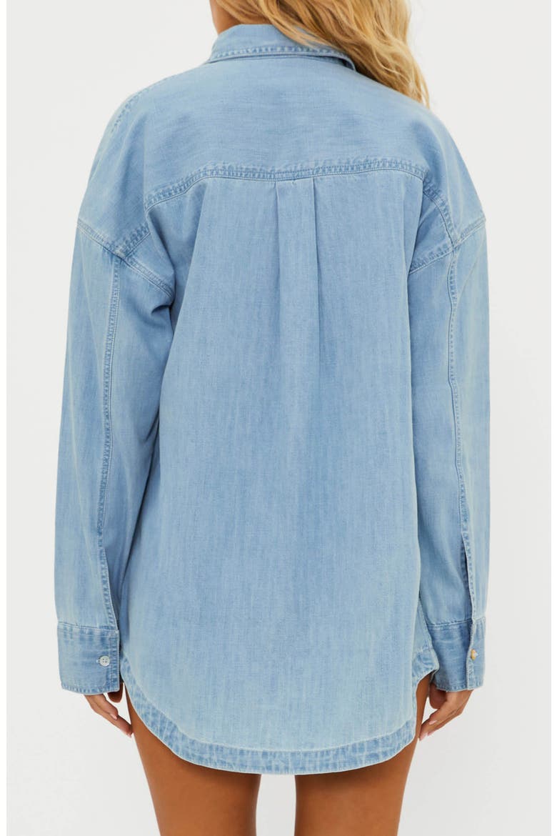 Coramine Oversize Denim Button-Up Shirt, Alternate, color, DENIM DAZE