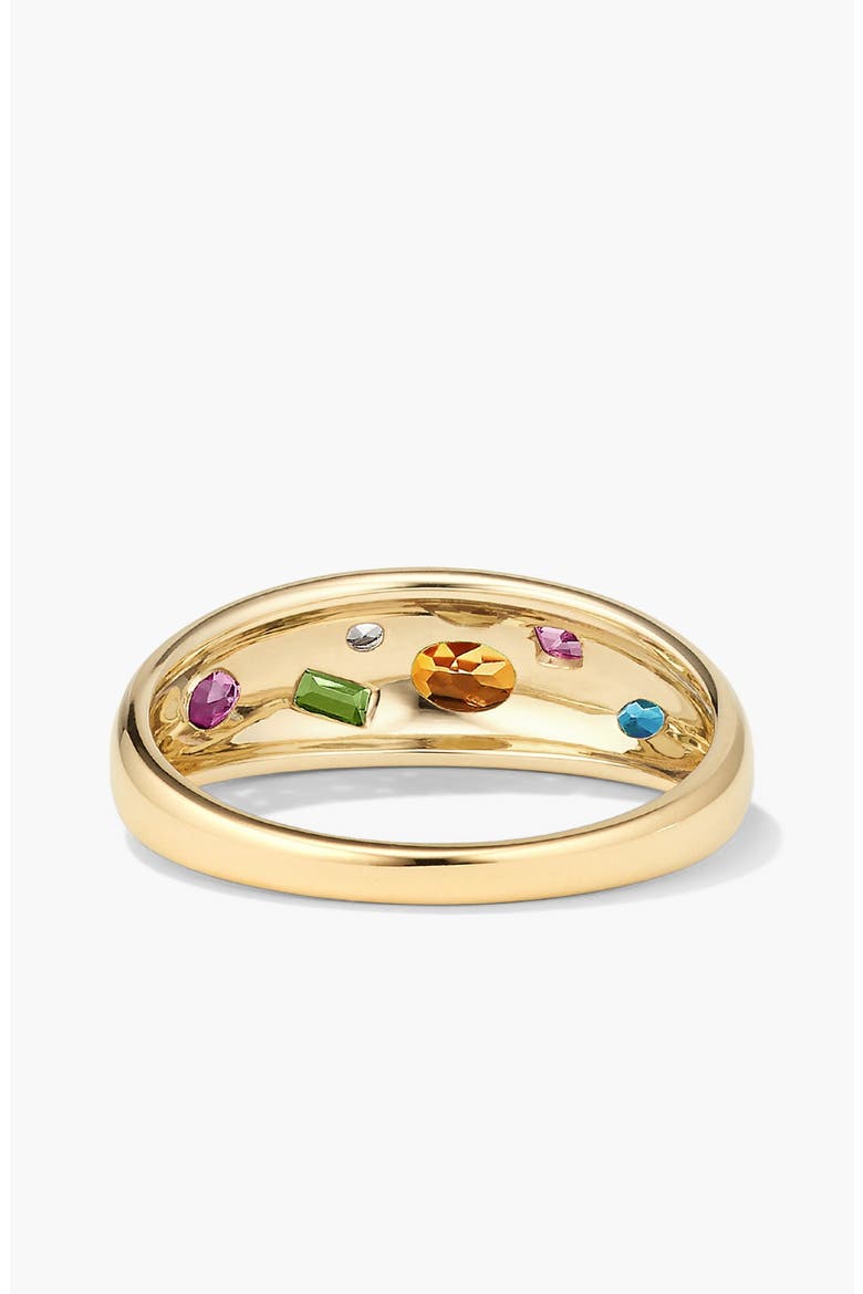 Toronto Mosaic Dome Ring, Alternate, color, Yellow Gold
